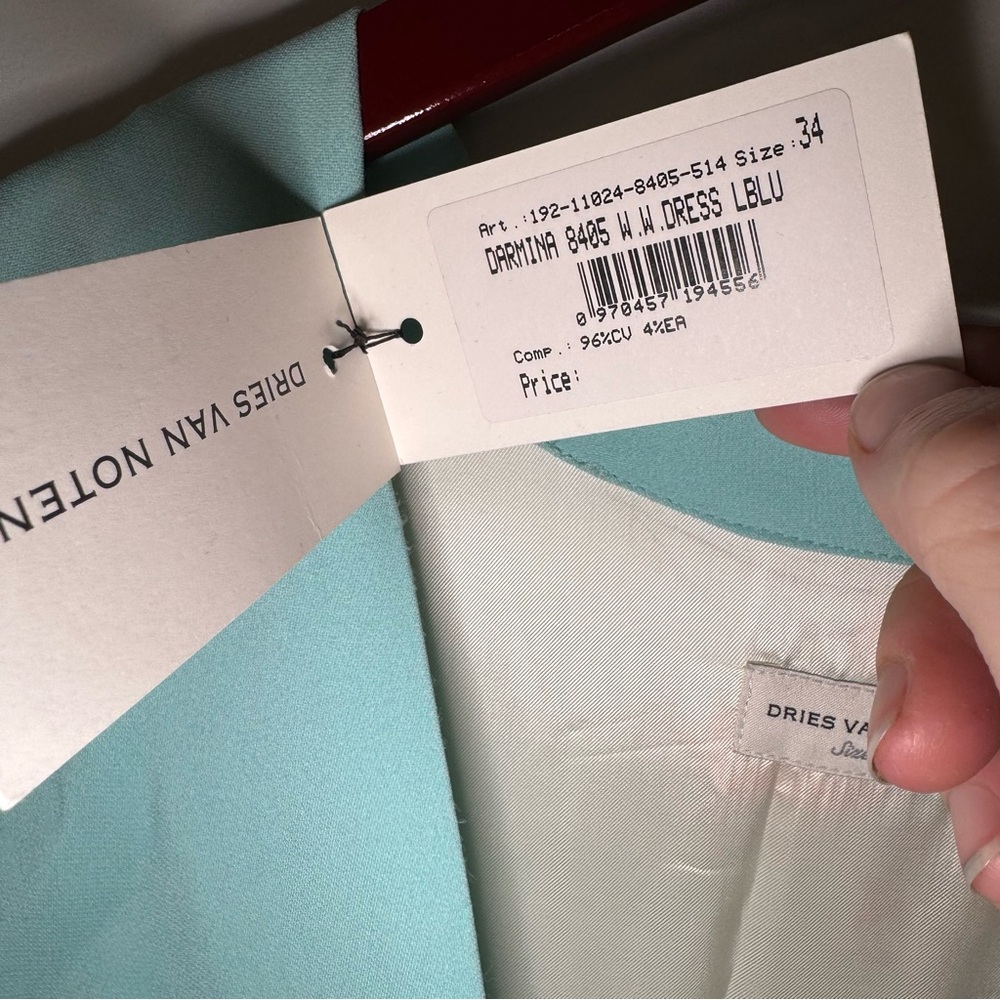 Dries Van Noten Darmina Light Blue Dress - Picture 8 of 13